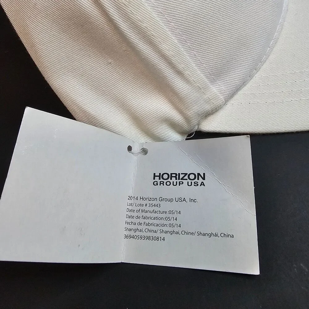 NWT Breast Cancer Awareness White Baseball Cap Hat Adjustable Hook Loop Strap